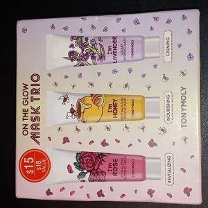 On the glow mask trio.